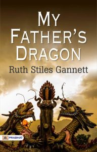 Book cover for My Father's Dragon featuring a throne with dragons on the sides.
