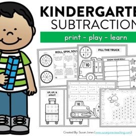 Kindergarten Subtraction Games | Print & Play