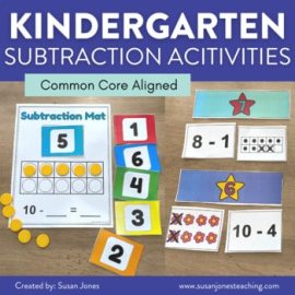 Kindergarten Subtraction Activities & Worksheets