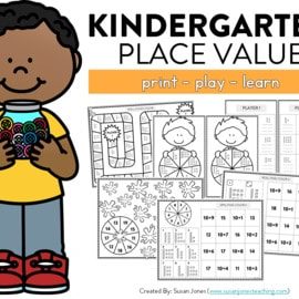 Kindergarten Place Value Games | Print & Play