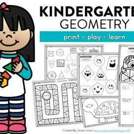 Kindergarten Geometry Games | Print & Play