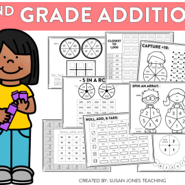 Second Grade Addition Games | Print & Play