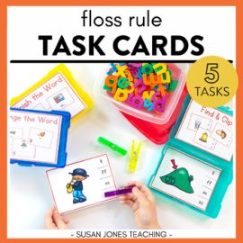 Floss Rule Task Cards - Phonics Centers