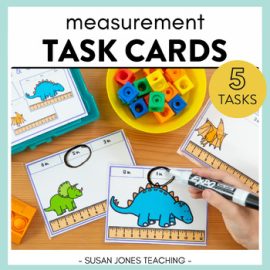 Measurement Task Cards - Math Centers 1st Grade