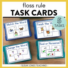 Glued Sounds (ng/nk) Task Cards - Phonics Centers