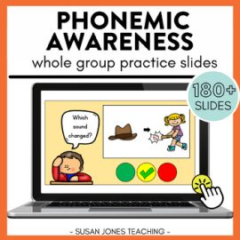 Phonemic Awareness Whole Group Practice Slides for 1st Grade