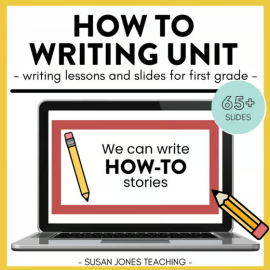 How To Writing Lessons & Teaching Slides for 1st Grade