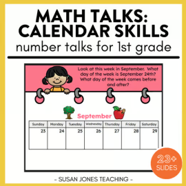 Number Talks: Calendar Skills for 1st Grade